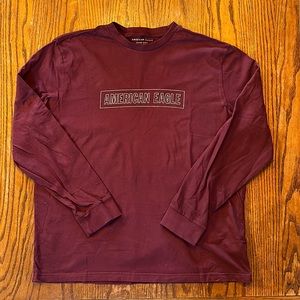 American Eagle Men’s long sleeve shirt size XL, maroon